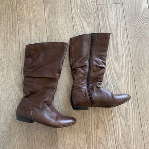 Brown aldo leather boots